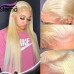 Stema #613 Blonde 13x4 Transparent Lace Big Frontal Human Hair Wig